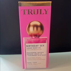 Truly birthday sex luxury body oil